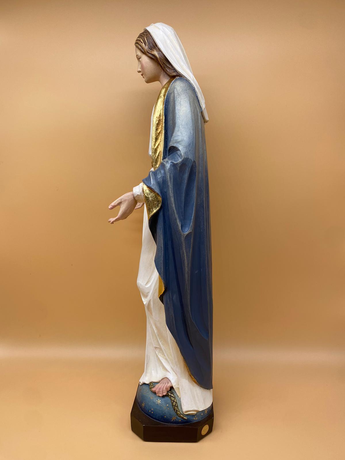 Madonna Maria Immacolata in vetroresina, colorato a olio