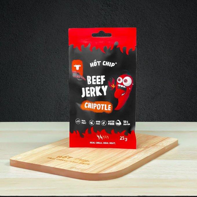 HOT CHIP BEEF JERKY CHILLI & LIME 25GR