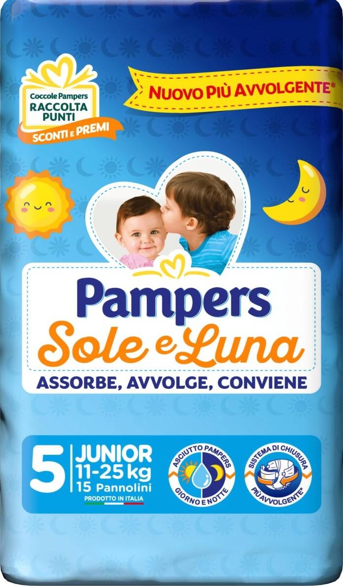 Pampers Sole Luna taglia 5 - 15 pannolini