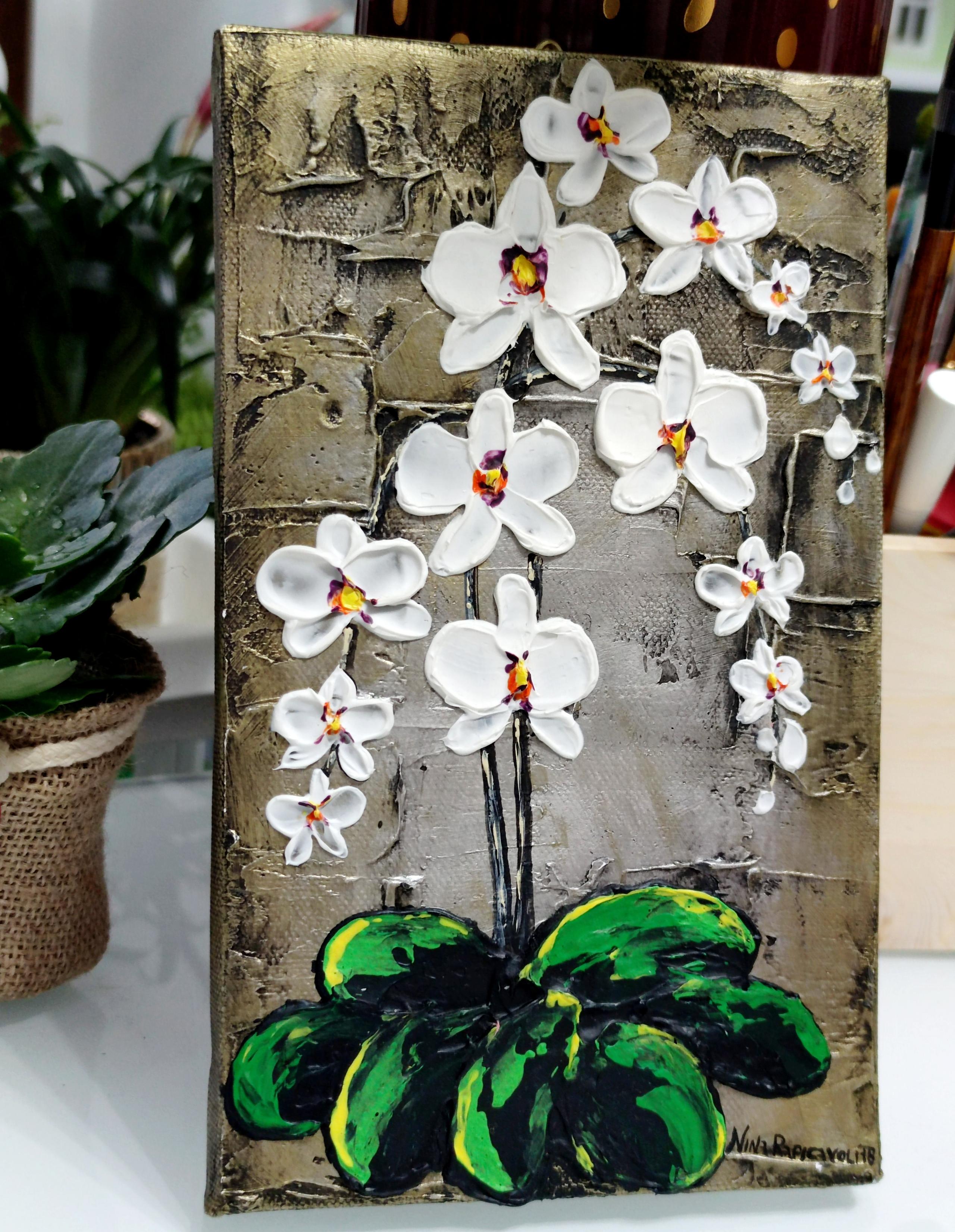 Orchidea bianca Dipinto