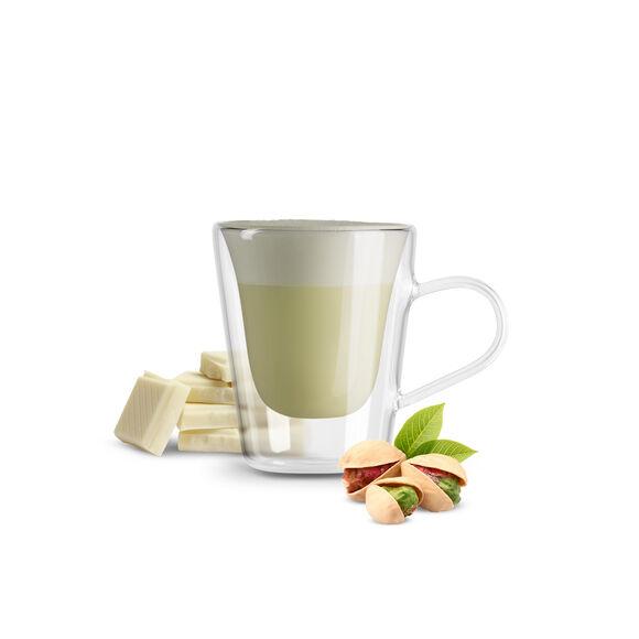 10 Capsulas Borbone Para Bebida Soluble Sabor CHOCOLATE BLANCO Y PISTACHO