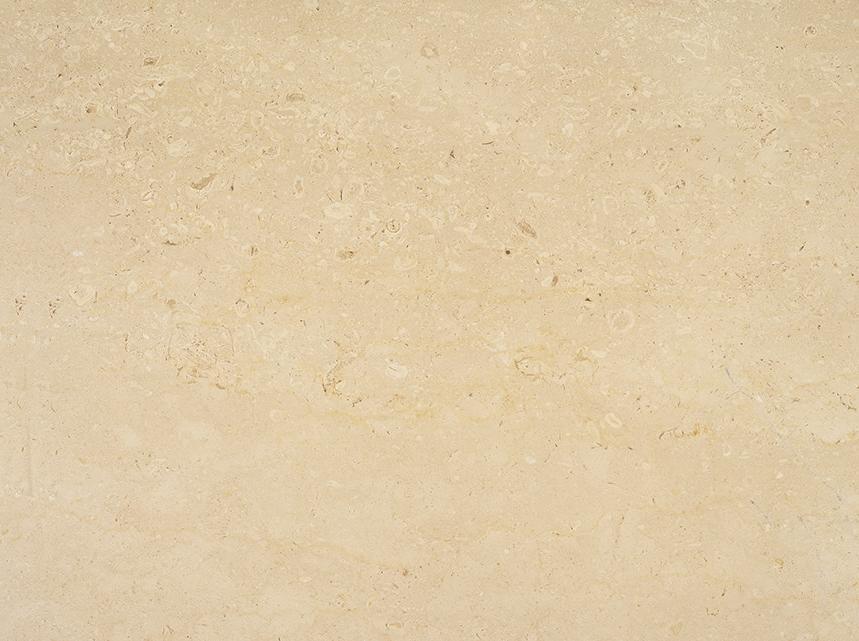 È un marmo di colore beige chiaro caratterizzato da un fondo uniforme con pochissime, quasi impercet