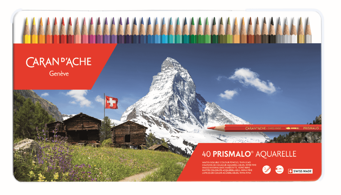 CARAN D'ACHE Genève - Prismalo Aquarelle - Set 40 matite acquerellabili