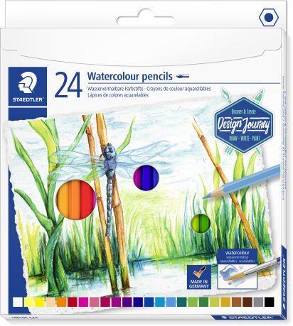 STAEDTLER WATERCOLOUR PENCILS 24  PASTELLI ACQUERELLABILI