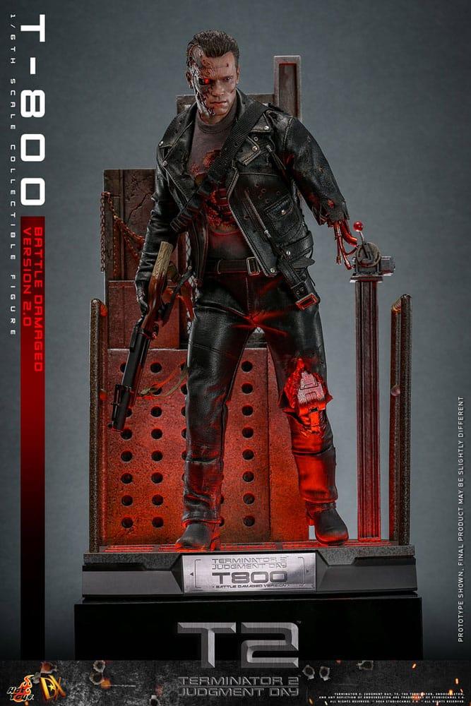 Hot Toys TERMINATOR 2 T-800 Battle Damaged 2.0 FIGURE 1/6