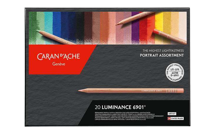 CARAN D'ACHE Genève - Luminance 6901 - Set 20 matite colorate permanenti Ritratto