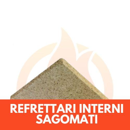 REFRETTARI SAGOMATI INTERNO CALDAIA STUFA MCZ CADEL UNIVERSALE