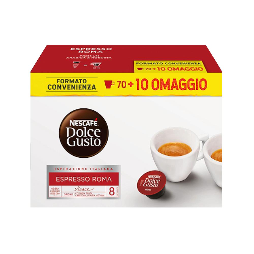 Capsule Nescafé Dolce Gusto Espresso Roma Formato Convenienza 70+10