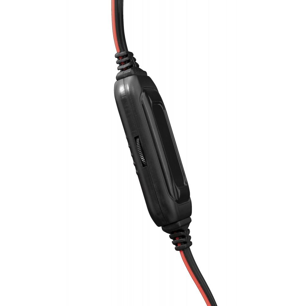 Cuffie Gaming con Microfono Serval Nero Rosso GH2040