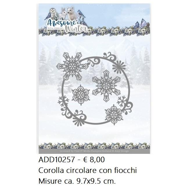 Fustelle Natale - ADD10257 Corolla circolare con fiocchi