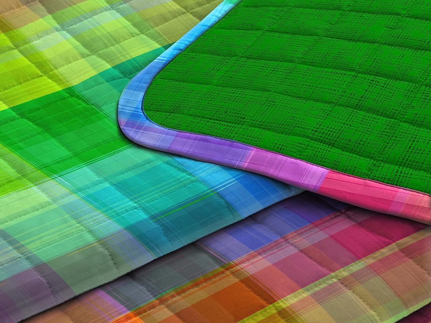 Daunex Trapuntino Primaverile Microfibra Arcobaleno multicolor stampa digitale ad alta definizione