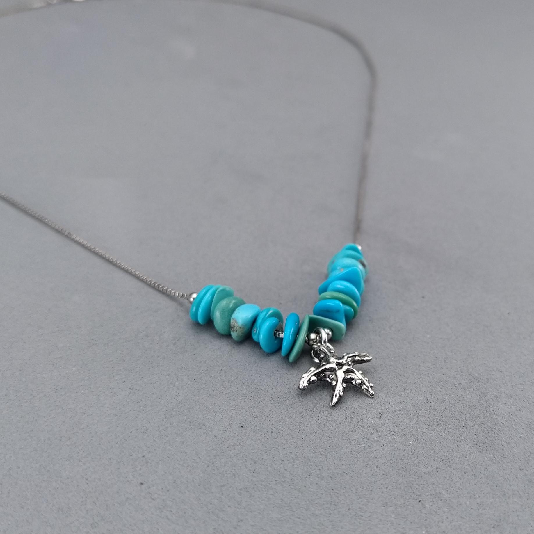 turquoise and silver necklace