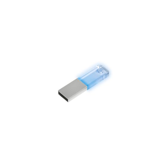 Micro usb da 8GB - 16GB abs e allum.led blue -incisione