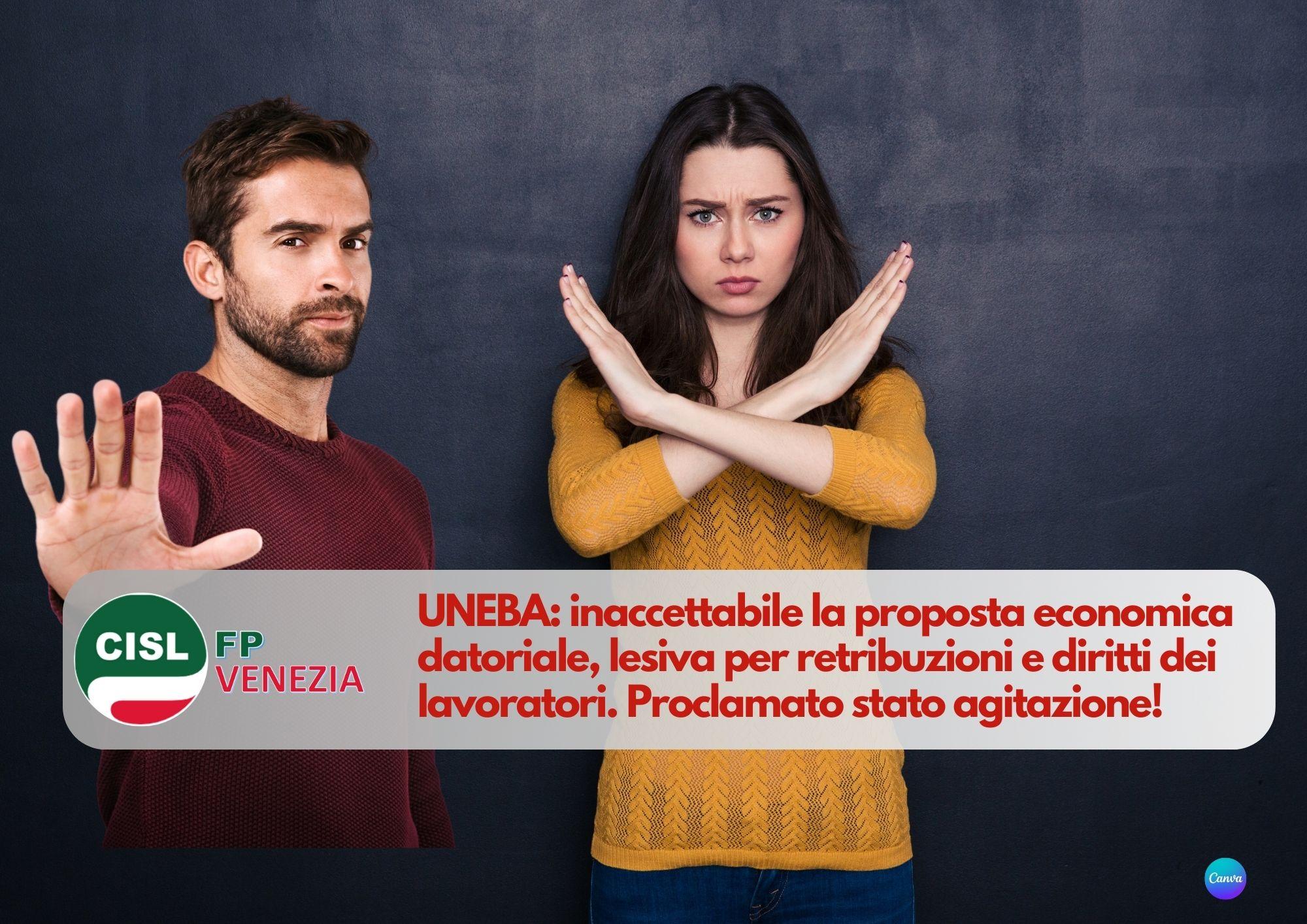 CISL FP Venezia. UNEBA inaccettabile la proposta economica datoriale. Proclamato stato agitazione