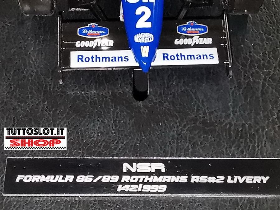 NSR HL05 Historic Line Formula 86/89 Rothmans No.2 Ayrton Senna RARE Car