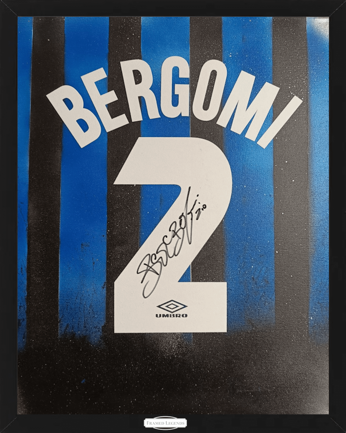 Artwork F.C Inter Theme Firmato Giuseppe Bergomi Limited Edition