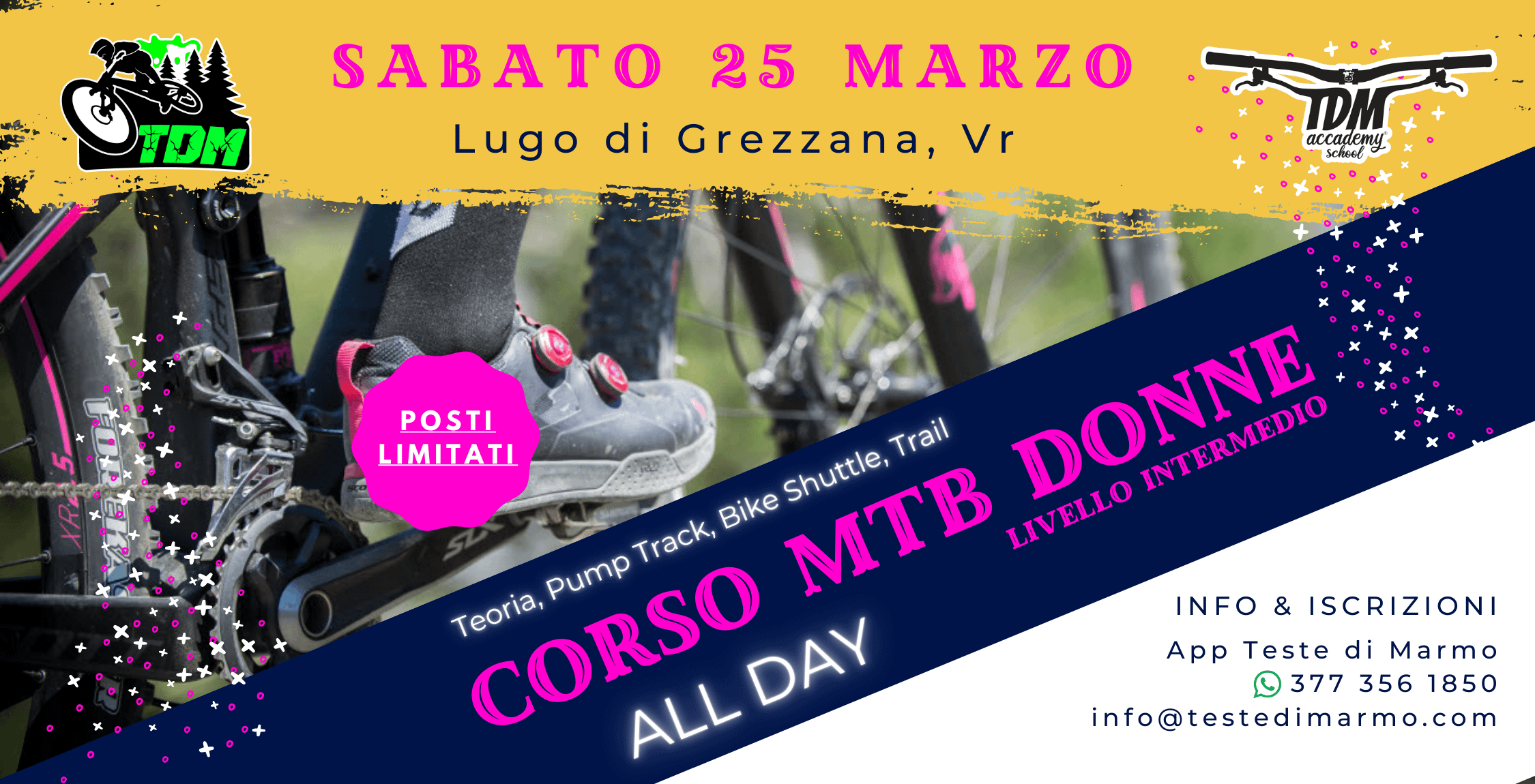 CORSO MTB DONNE SABATO 25 MARZO 2023!
