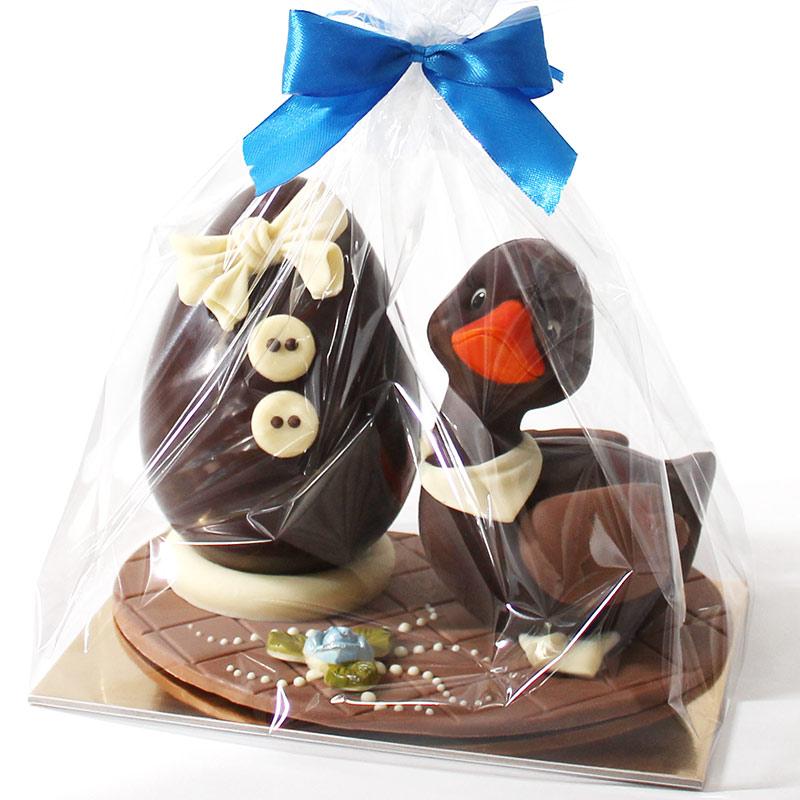 Composizione di cioccolato “Anatroccolo e Uovo di Pasqua” 16