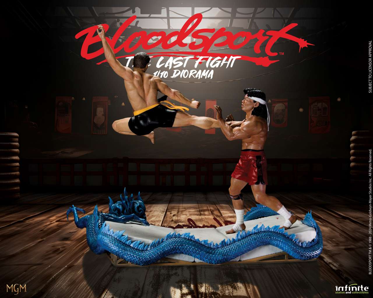 Infinite Statue BLOODSPORT Van Damme LAST FIGHT Diorama