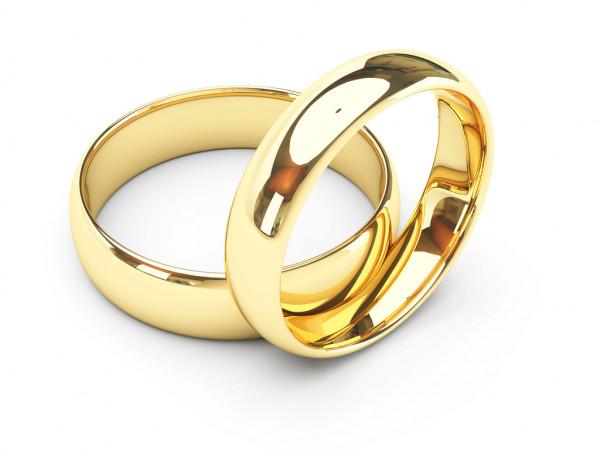 Fedi matrimoniali realizzate in oro 18 ct