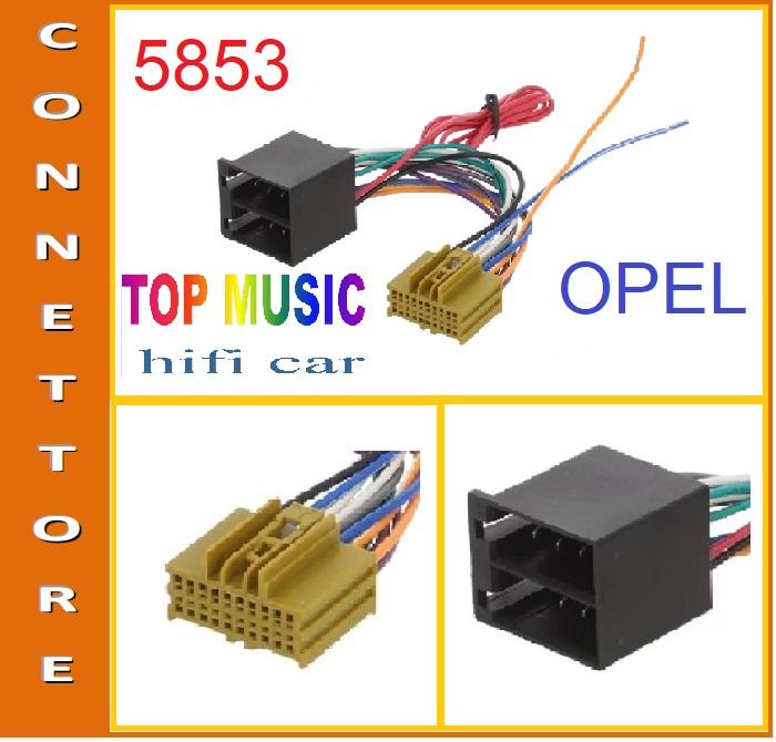 5853 - Opel Corsa E dal 01/2015 - CONNETTORE MONTAGGIO AUTORADIO ORIGINALE