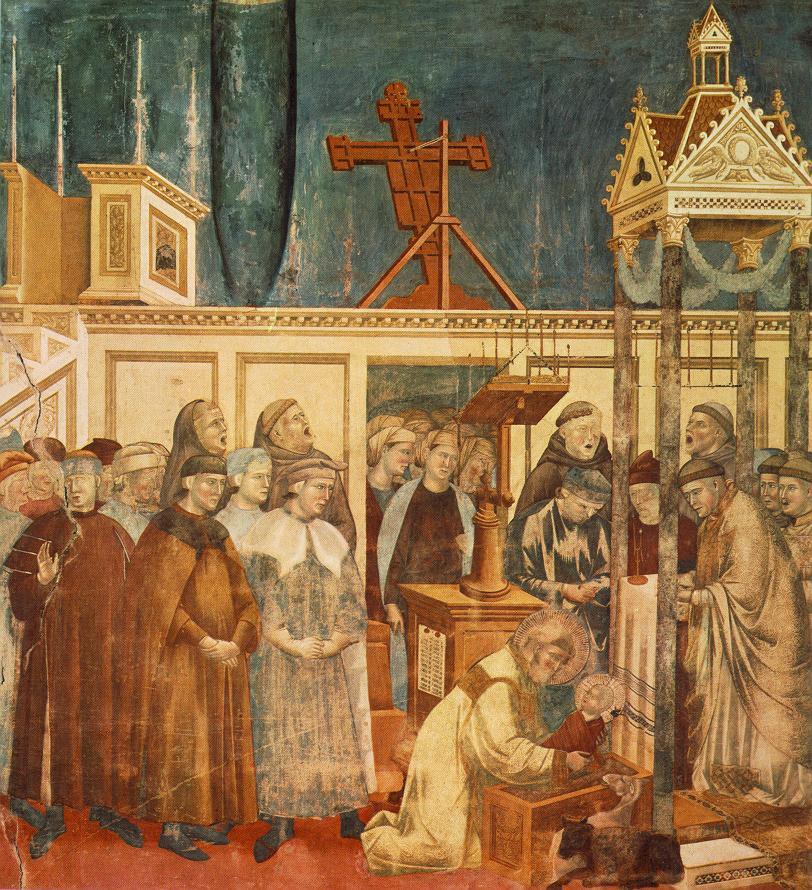 Affresco di GIOTTO nella 	Basilica superiore di San Francesco d'Assisi - Assisi (PG)