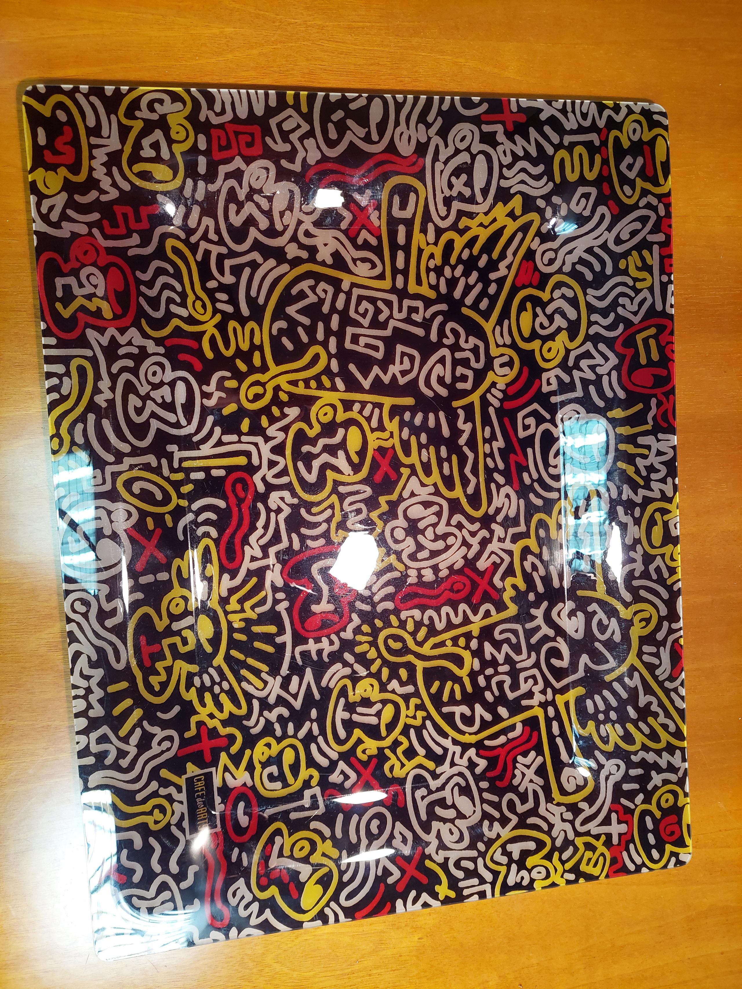 Vassoio Cafè Des Arts design by keith haring