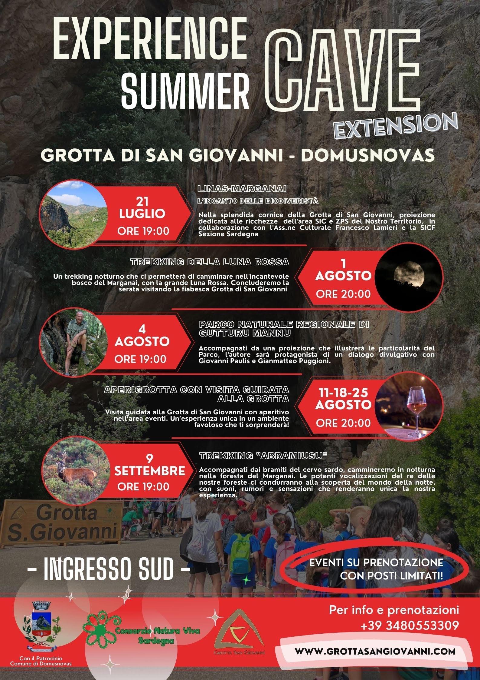 Esperienze uniche alla Grotta di San Giovanni! Eventi su prenotazione, contattateci al 348.0553309