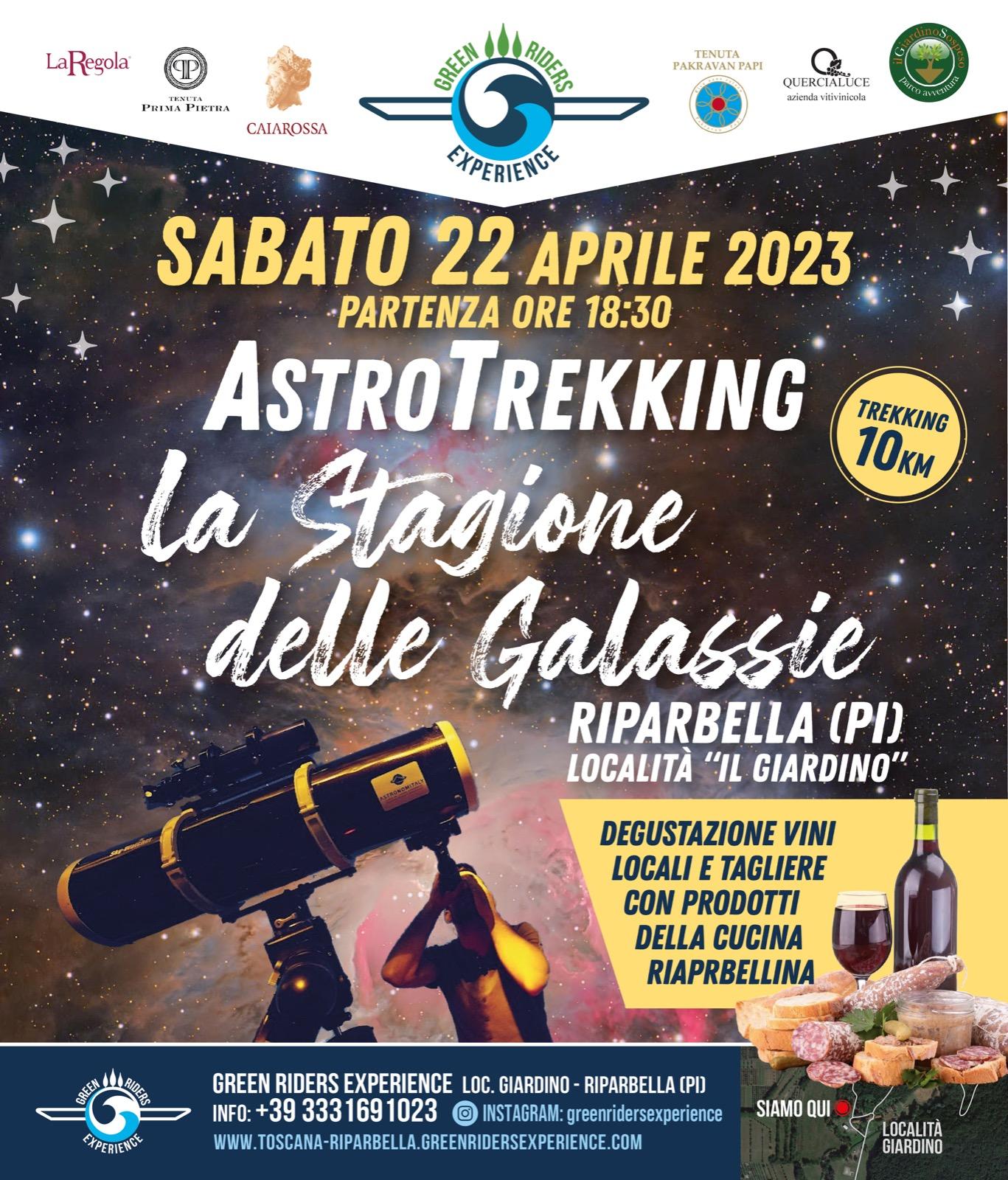  ASTROTREKKING "LA STAGIONE DELLE GALASSIE " SABATO 22 APRILE 2023