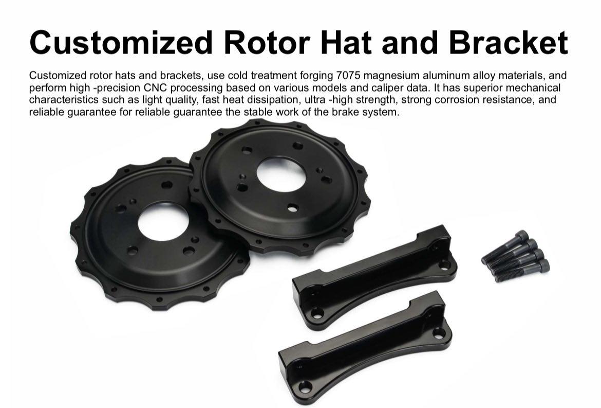 Front Carbon Ceramic Big Brake System 6 / 4 POT ( 375 / 355 mm ) - TEI-Racing