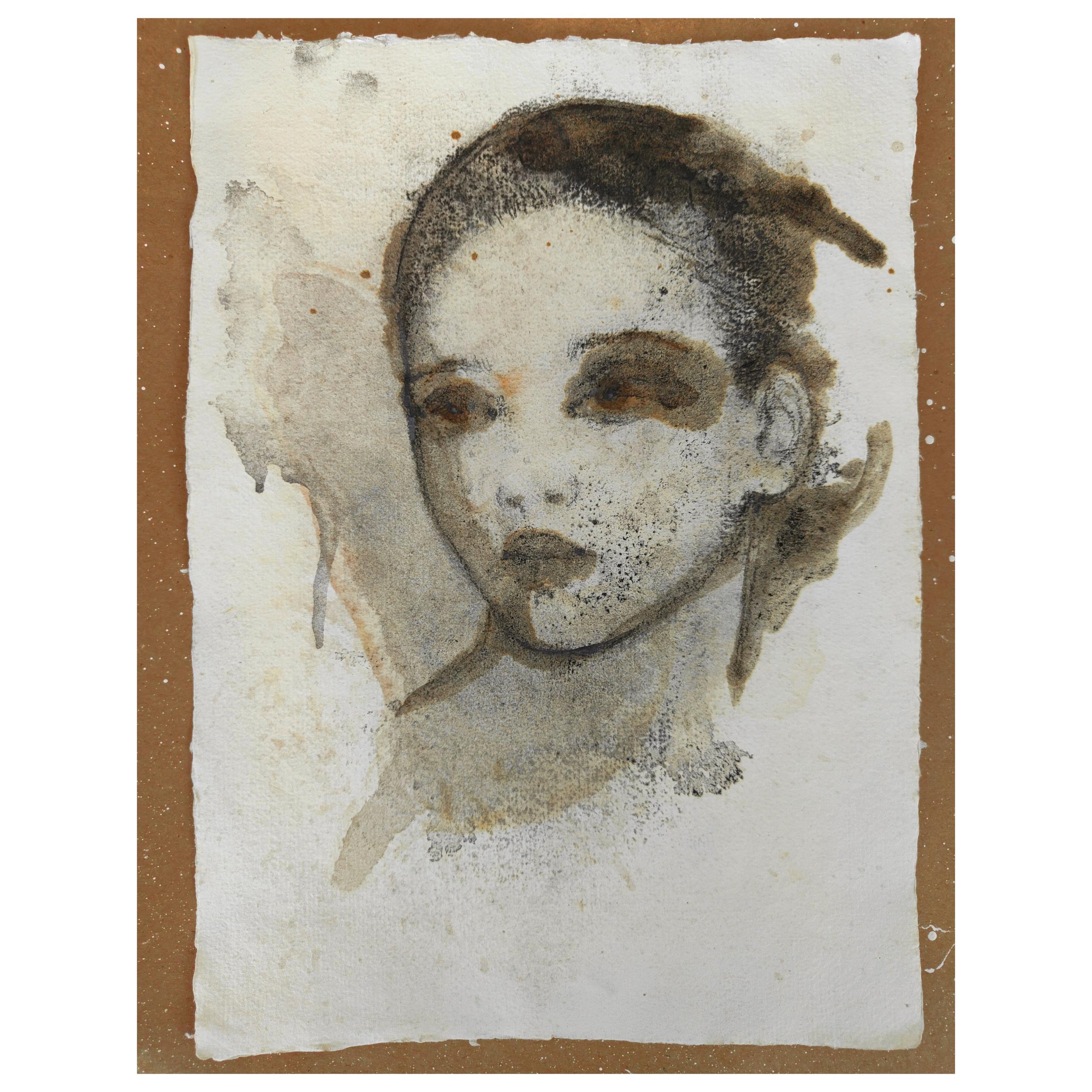 Simona Fedele Artista, piccole carte in tecnica mista disponibili, mostra d'arte, sanguigna, carboncino, olio e pastelli