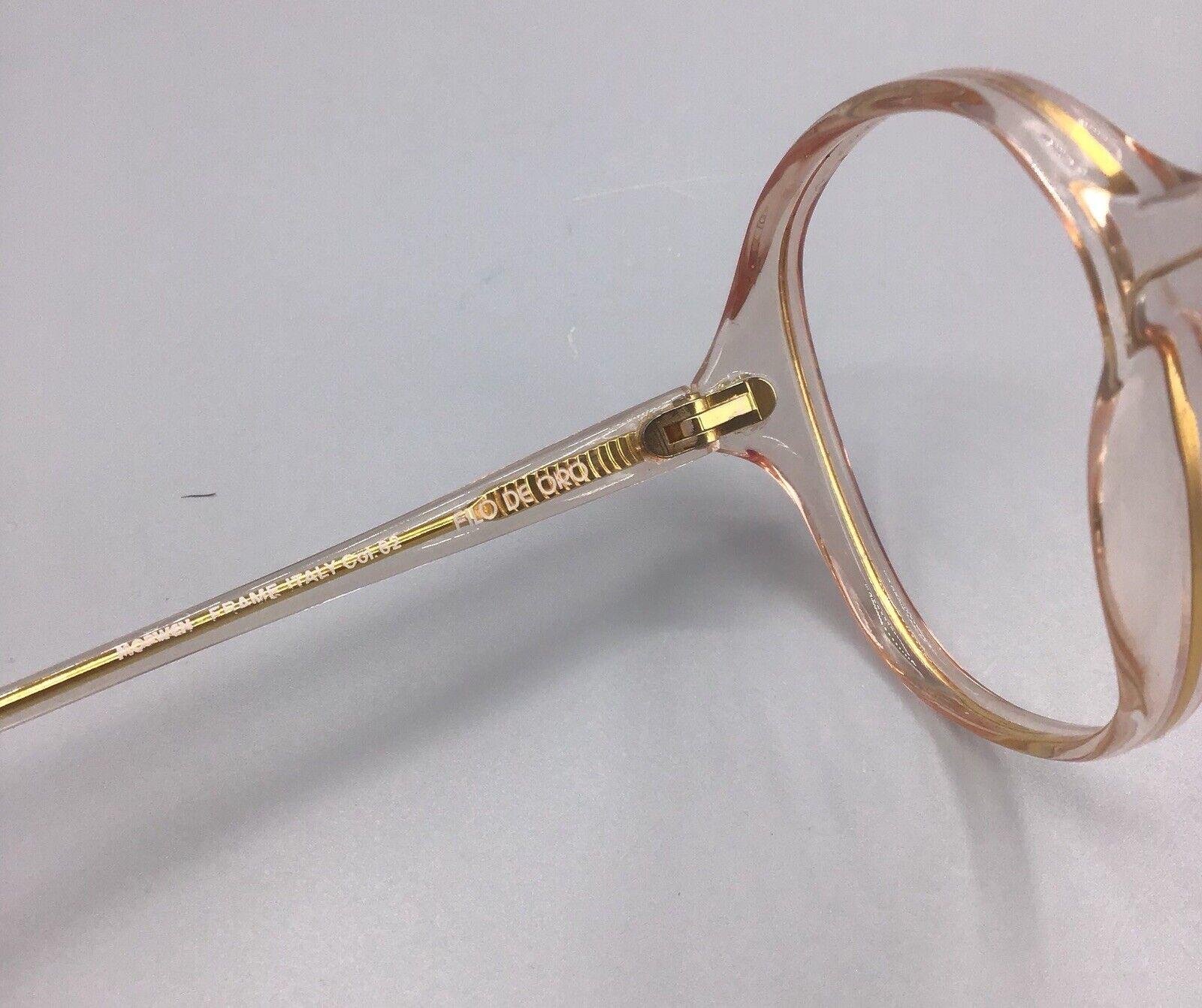 Morwen occhiale vintage eyewear frame italy col. 62 FILO DE ORO model GISELLA