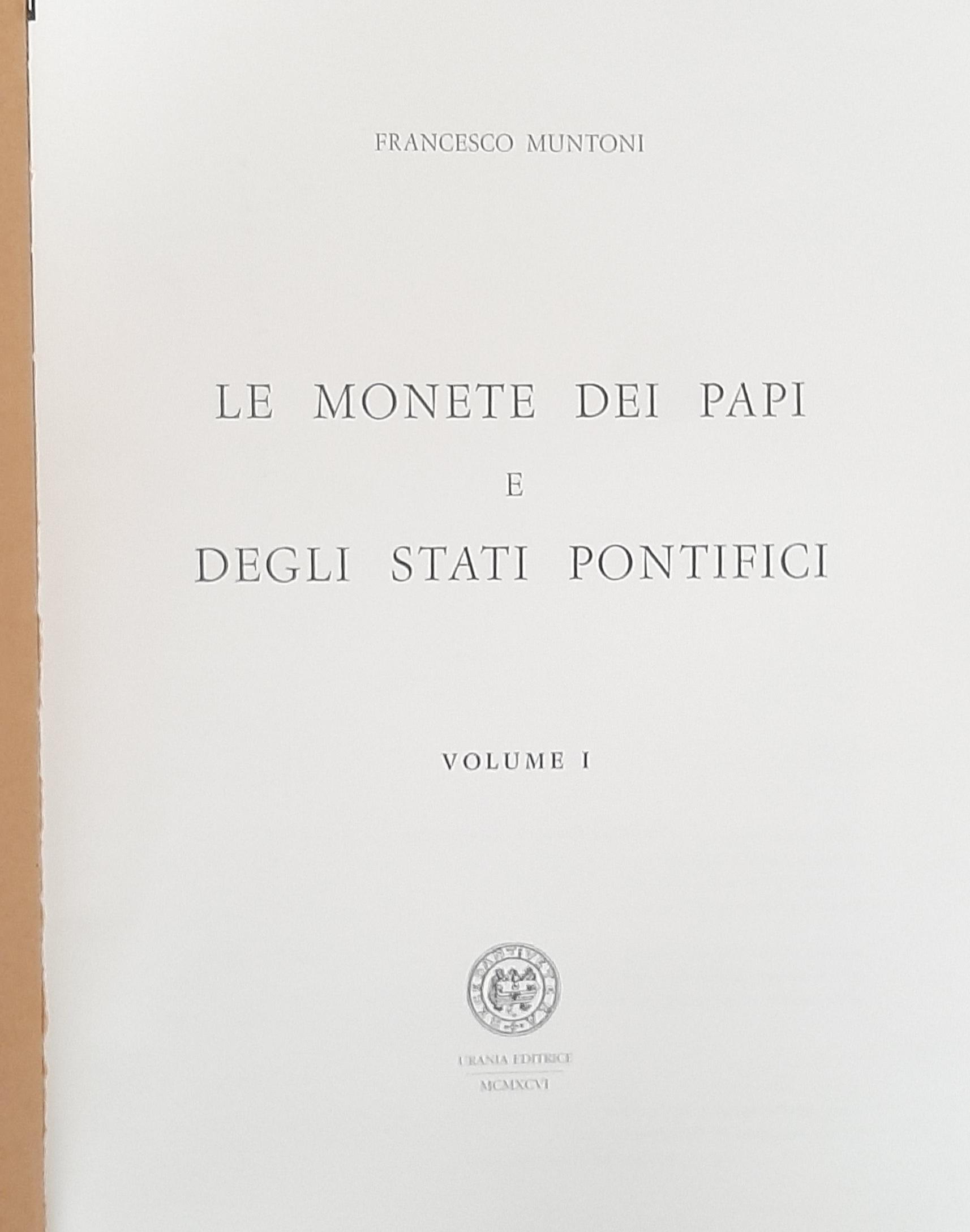 Le Monete dei Papi e degli Stati Pontifici Muntoni