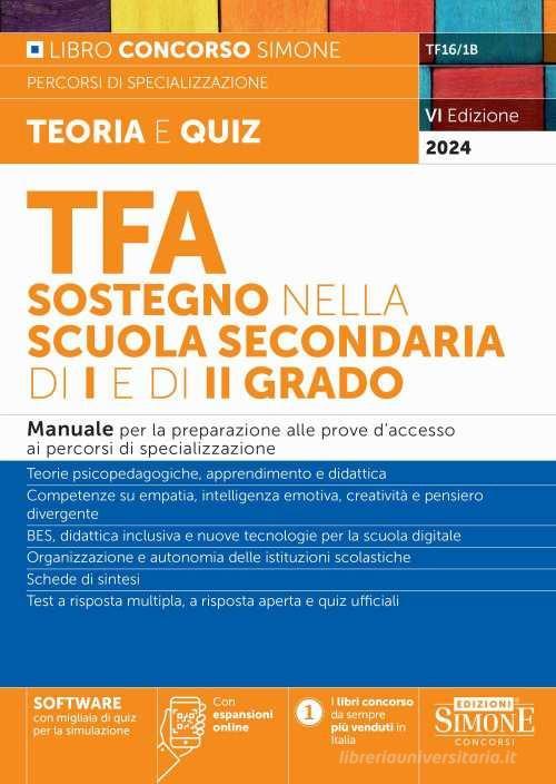 SIMONE  -  TFA SOSTEGNO - SECONDARIA I E II GRADO. MANUALE