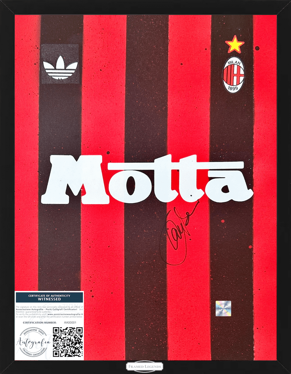 AC Milan Artwork Theme Autografo Franco Baresi Limited Edition