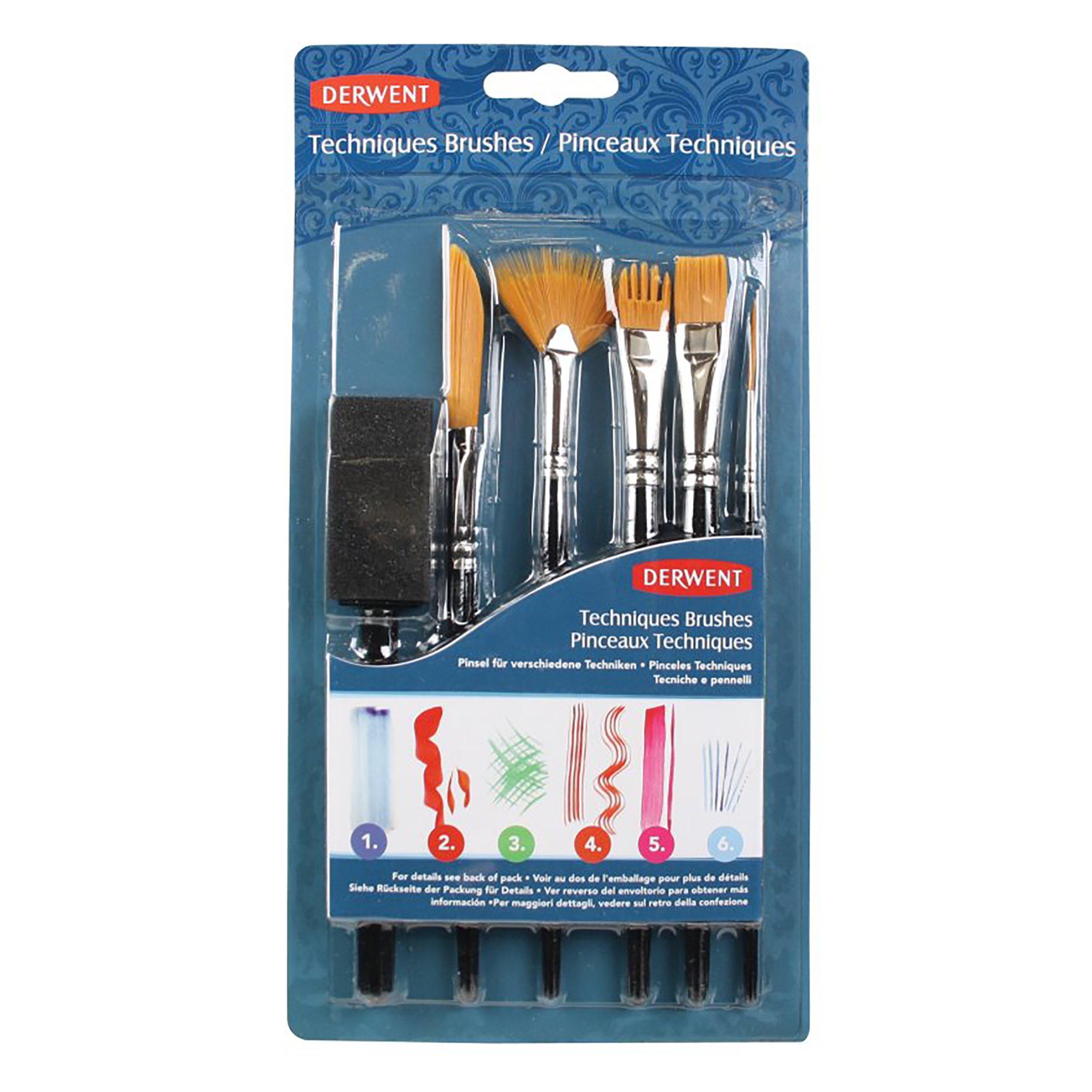 Derwent - Kit pennelli con setole particolari