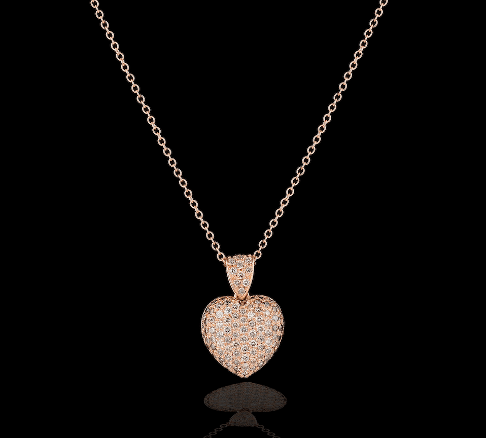 Oro rosa 18kt con diamanti brown naturali