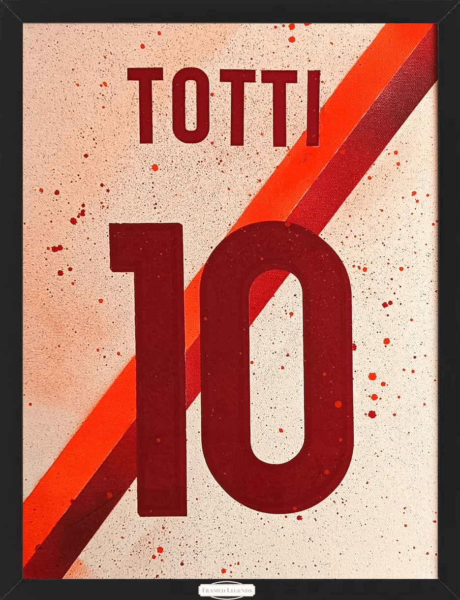 Artwork AS Roma Football Theme Francesco Totti Limited Edition
