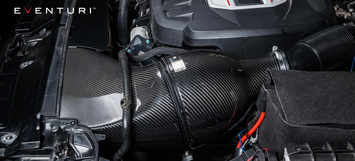 Audi S3 8V 2.0 TFSI Full Black Carbon intake - EVENTURI EVE-2TFSI-CF-INT