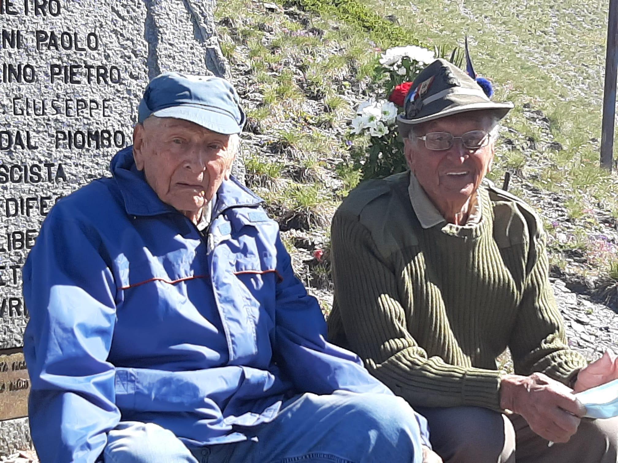 Cesare Alvazzi Del Frate con Carlo Varda al Col Basset