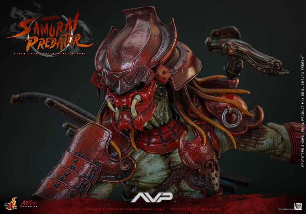 Hot Toys PREDATOR SAMURAI Akaoni AVP Artist FIGURE 1/6