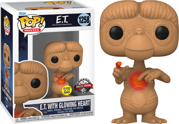 Funko Pop 1258 - ET With Glowing Heart (Special Edition - Glow in The Dark)