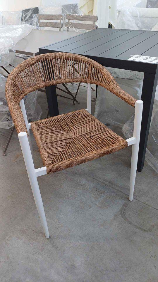 Sedia Capotavola Alu Bia Wicker