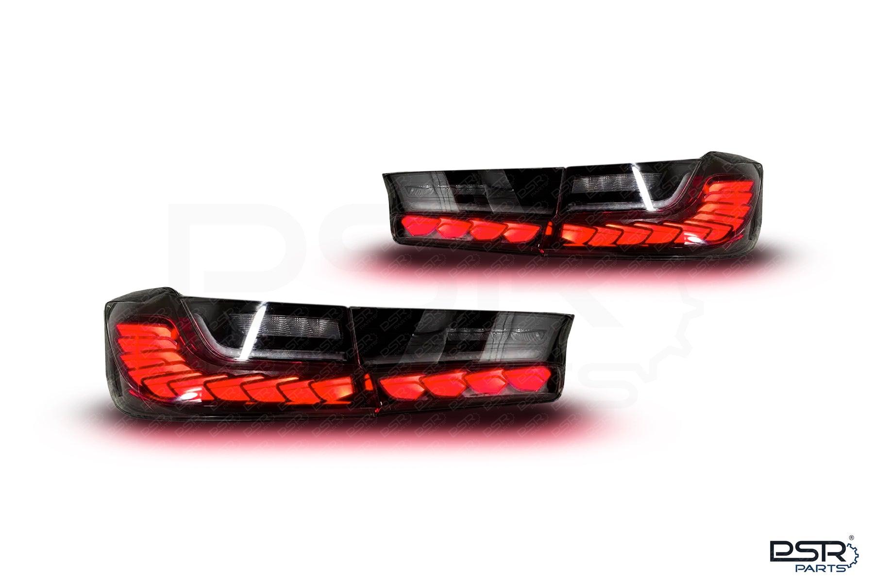 BMW 3 SERIES G20 M3 / G80 OLED CS GTS LCI STYLE DARK RED REAR TAIL LIGHTS - PSR-TL-G20G80OLED-R
