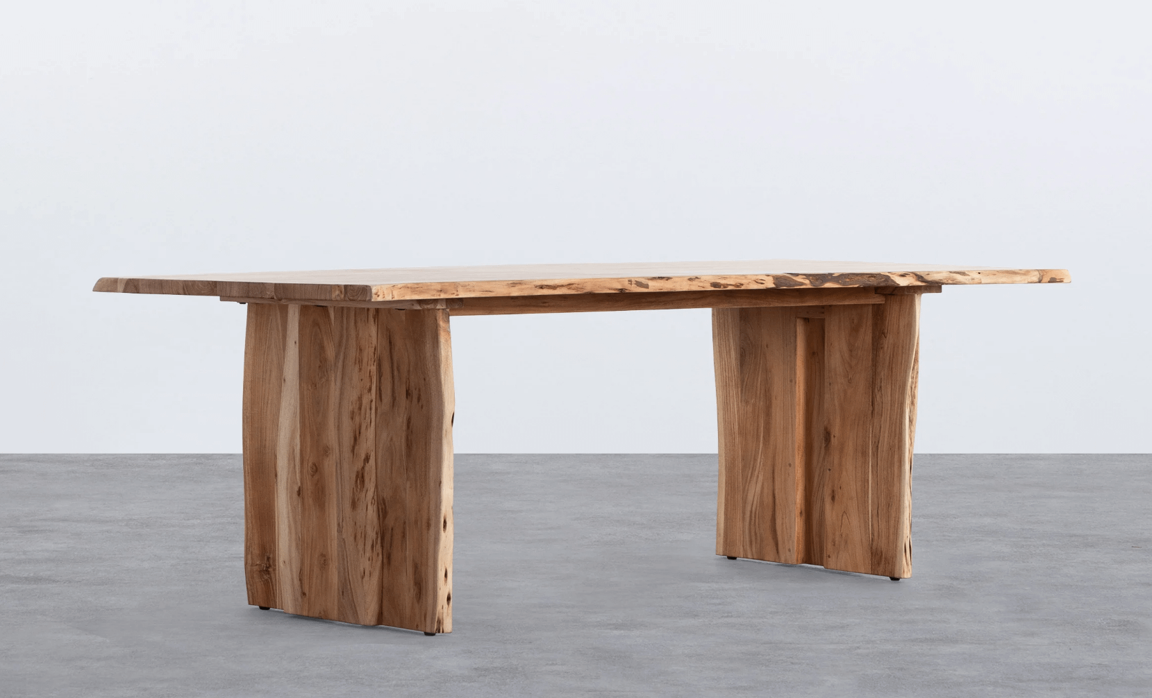 TAVOLO DA PRANZO RETTANGOLARE IN LEGNO D'ACACIA (220X102 CM)