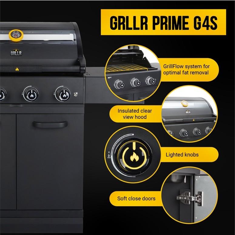 GR-24-G4S BARBECUE A GAS GRLLR PRIME G4S 4 FUOCHI