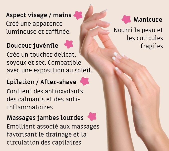 aspect, juvénile, huile, délicate, jambes, visage, calmant, manicure, épilation, après-rasage