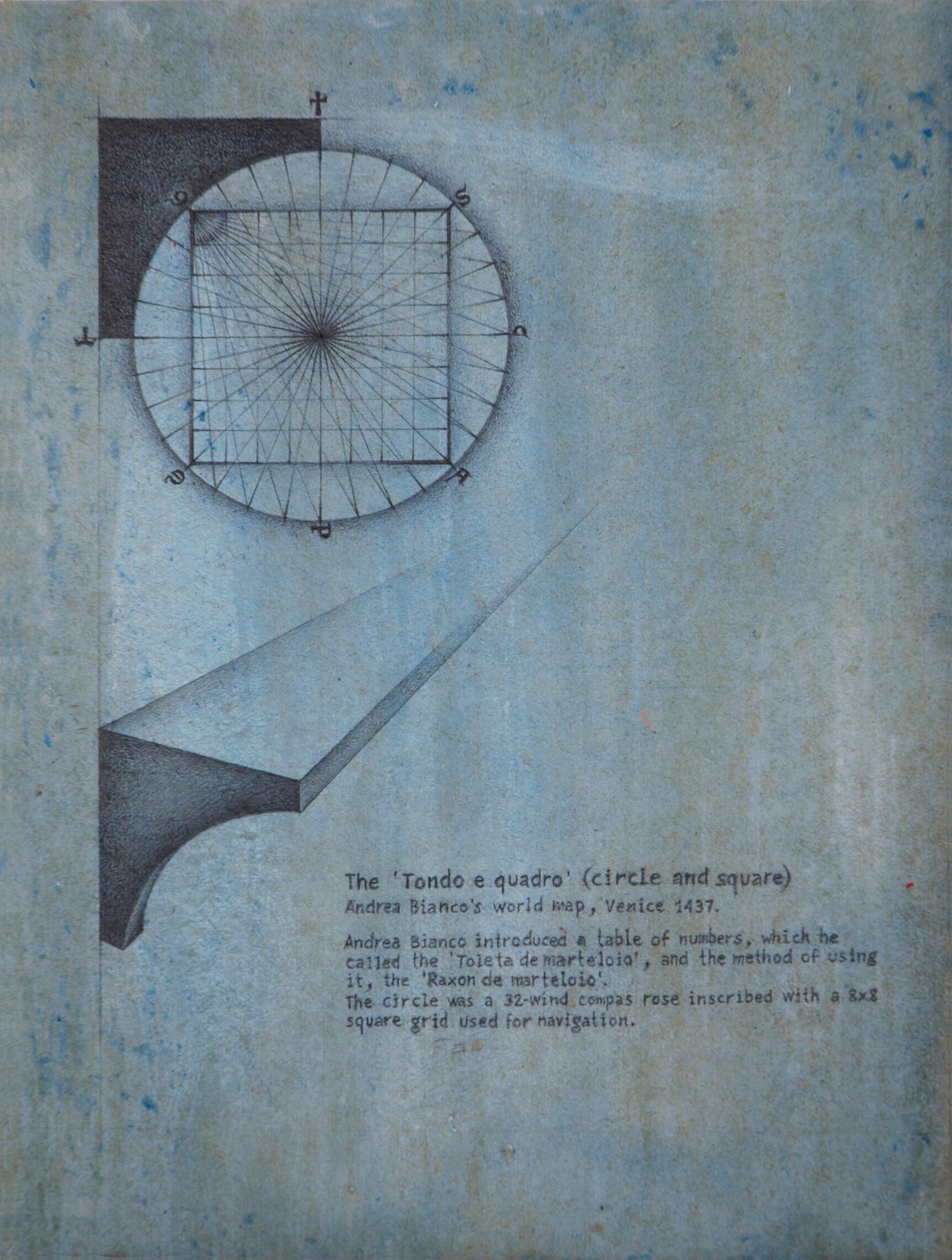 Andrea Bianco's world map (1437) the “Tondo e quadro”