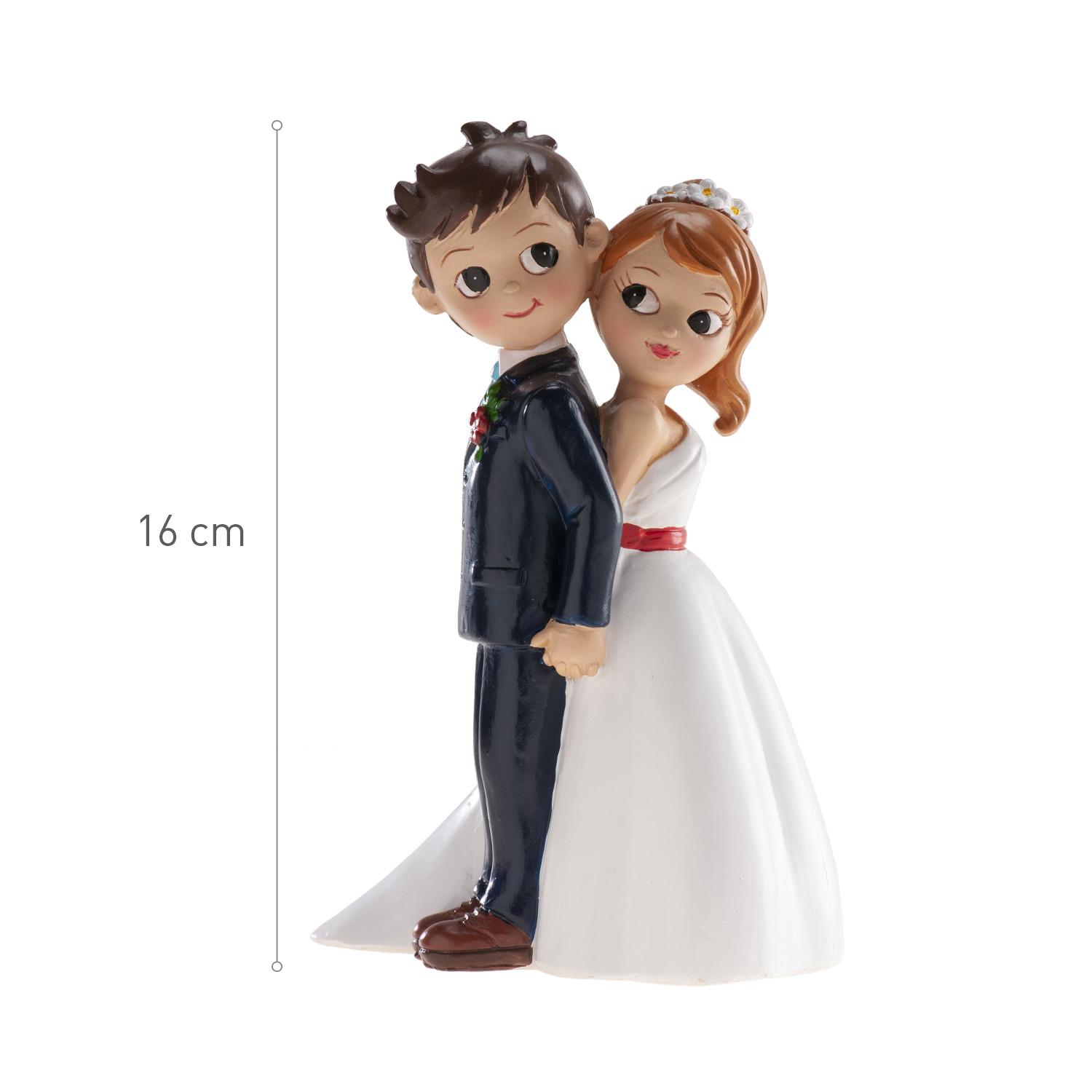 Coppia sposi con schienali 16cm