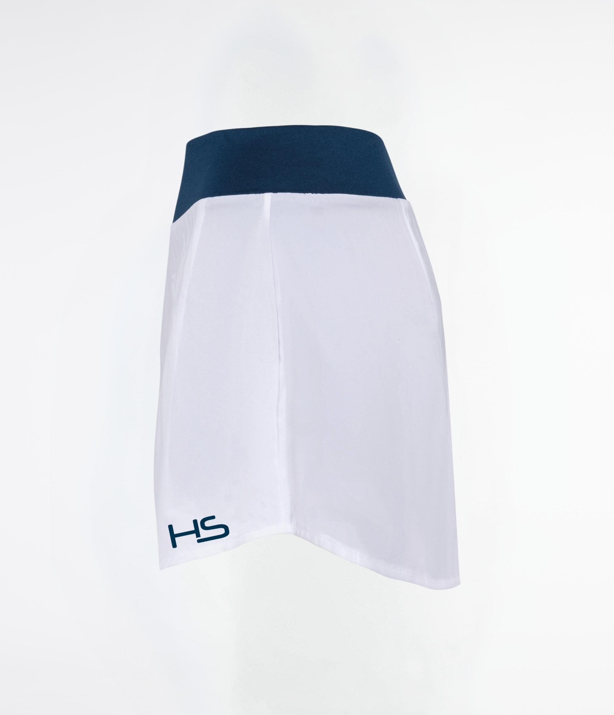 Gonna con shorts tennis/padel white/navy